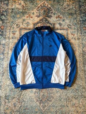 Vintage 80s Nike Zip-up Track Jacket Size XL